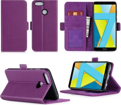 Etui XEPTIO Honor 7X portefeuille violet Etui XEPTIO Honor 7X portefeuille violet