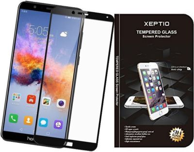 Protège écran XEPTIO Honor 7X verre trempé full noir