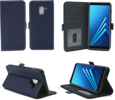 Etui XEPTIO Samsung Galaxy A8 2018 portefeuille bleu
