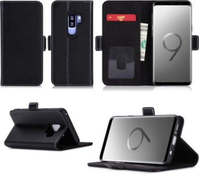 Etui XEPTIO Samsung Galaxy S9 Plus pochette noire Etui XEPTIO Samsung Galaxy S9 Plus pochette noire