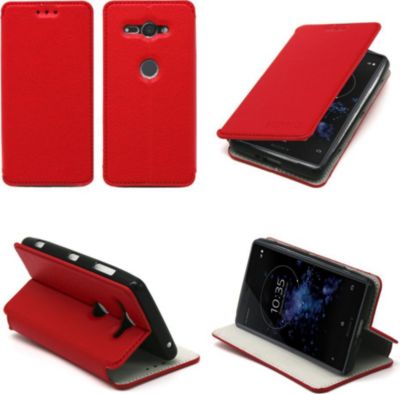 Housse XEPTIO Sony Xperia XZ2 Compact Etui rouge