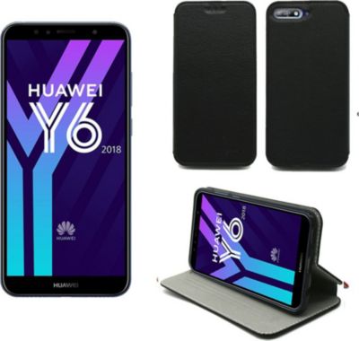 Housse XEPTIO Huawei Y6 2018 Etui noir