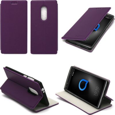 Housse XEPTIO Alcatel 5 Etui violet Slim