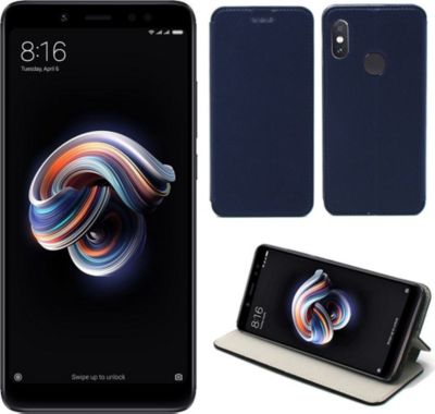 Housse XEPTIO Xiaomi Redmi Note 5 Etui bleu