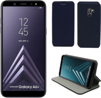 Housse XEPTIO Samsung Galaxy A6 2018 Etui bleu