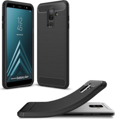 Coque XEPTIO Samsung Galaxy A6 Plus 2018 carbone noir