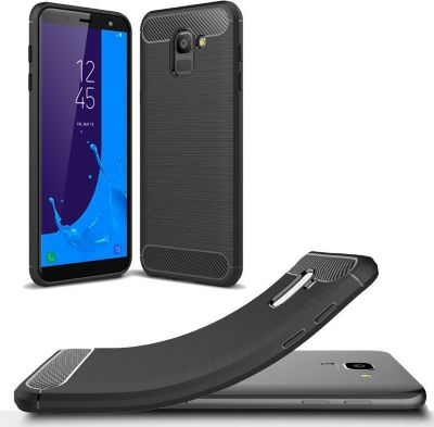 Coque XEPTIO Samsung Galaxy J6 2018 carbone noir