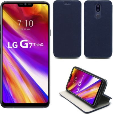 Housse XEPTIO LG G7 Thinq Etui bleu