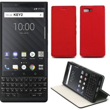 Housse XEPTIO Blackberry Key2 Etui rouge Slim