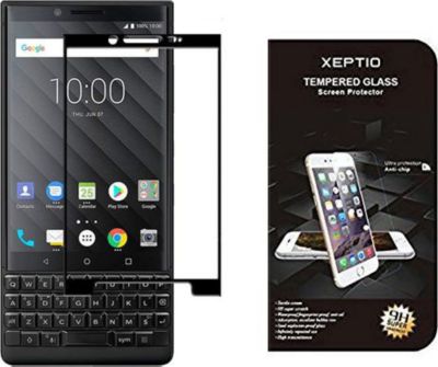 Protège écran XEPTIO Blackberry Key2 verre trempé full noir