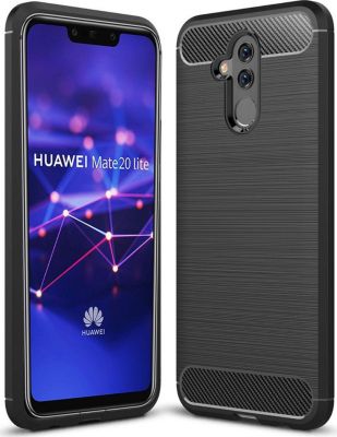 Coque XEPTIO Huawei Mate 20 LITE carbone noir