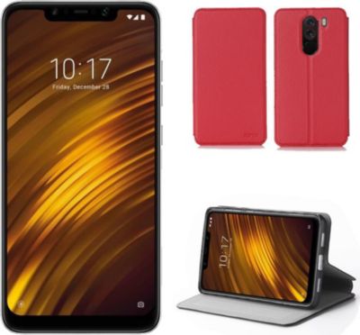 Housse XEPTIO Xiaomi Pocophone F1 Etui rouge Slim