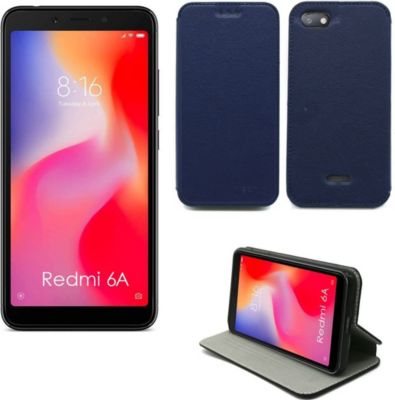 Housse XEPTIO Xiaomi Redmi 6A Etui bleu Slim