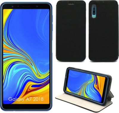 Housse XEPTIO Samsung Galaxy A7 2018 Etui noir Housse XEPTIO Samsung Galaxy A7 2018 Etui noir