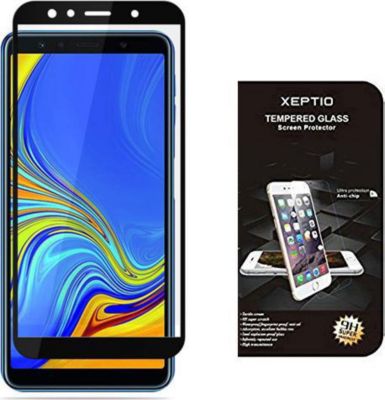 Protège écran XEPTIO Samsung Galaxy A7 2018 verre trempé noir