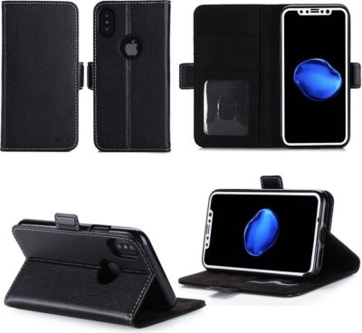Housse XEPTIO Apple iPhone XR portefeuille noir
