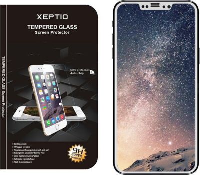 Protège écran XEPTIO Apple iPhone XS MAX verre trempé blanc