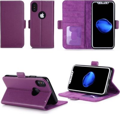 Housse XEPTIO Apple iPhone XS MAX portefeuille violet Housse XEPTIO Apple iPhone XS MAX portefeuille violet