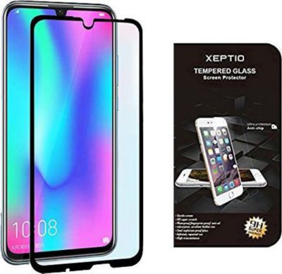 Protège écran XEPTIO Huawei P Smart 2019 verre trempé noir