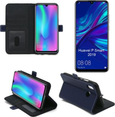 Housse XEPTIO Huawei P Smart 2019 portefeuille bleu Housse XEPTIO Huawei P Smart 2019 portefeuille bleu