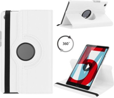 Housse XEPTIO HUAWEI MediaPad T3 7 Etui rotatif blanc