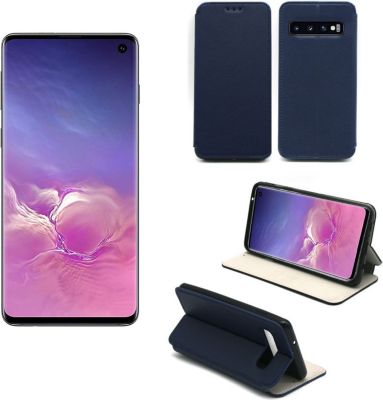 Housse XEPTIO Samsung Galaxy S10 Etui bleu Slim