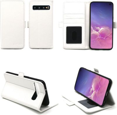 Housse XEPTIO Samsung Galaxy S10 portefeuille blanc
