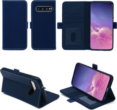 Housse XEPTIO Samsung Galaxy S10 portefeuille bleu Housse XEPTIO Samsung Galaxy S10 portefeuille bleu