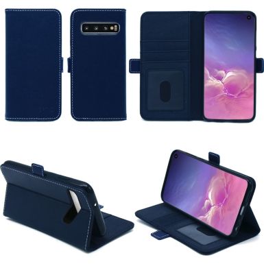 Housse XEPTIO Samsung Galaxy S10 portefeuille bleu
