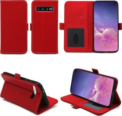Housse XEPTIO Samsung Galaxy S10 portefeuille rouge
