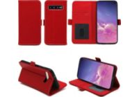 Housse XEPTIO Samsung Galaxy S10 portefeuille rouge