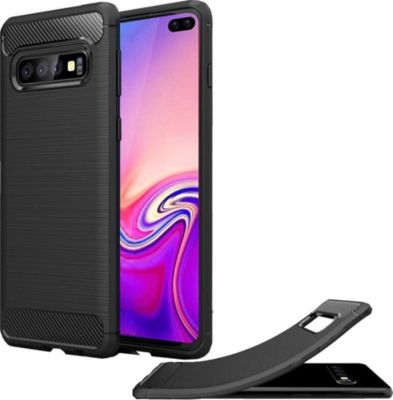Coque XEPTIO Samsung Galaxy S10 carbone noir