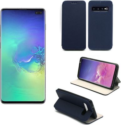 Housse XEPTIO Samsung Galaxy S10+ Etui bleu Slim