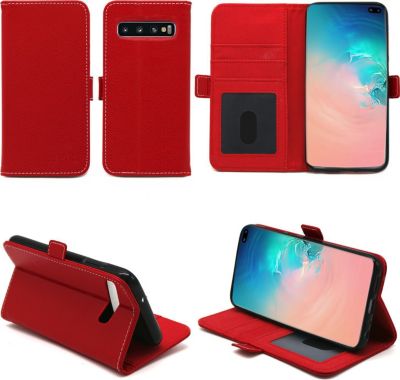 Housse XEPTIO Samsung Galaxy S10+ portefeuille rouge