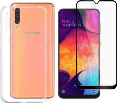 Protège écran XEPTIO Samsung Galaxy A50 gel tpu et full noir
