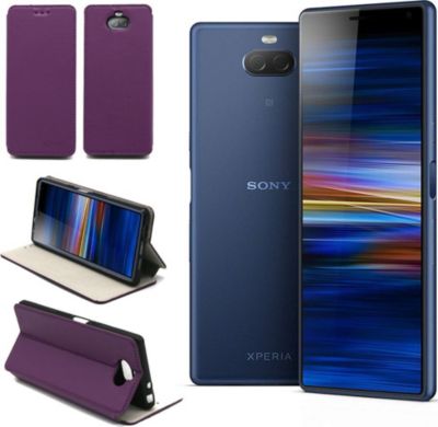 Housse XEPTIO Sony Xperia 10 Etui violet Slim
