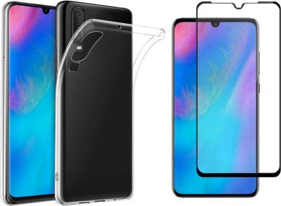 Protège écran XEPTIO Huawei P30 gel tpu et full noir