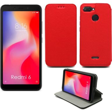 Housse XEPTIO Xiaomi Redmi 6 Etui rouge Slim