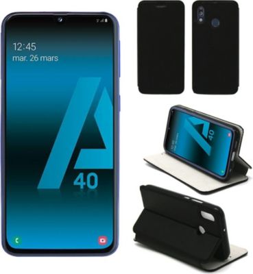 Housse XEPTIO Samsung Galaxy A40 Etui noir Housse XEPTIO Samsung Galaxy A40 Etui noir
