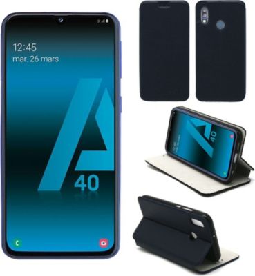 Housse XEPTIO Samsung Galaxy A40 Etui bleu Slim Housse XEPTIO Samsung Galaxy A40 Etui bleu Slim