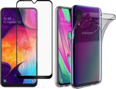 Protège écran XEPTIO Samsung Galaxy A40 gel tpu et full noir Protège écran XEPTIO Samsung Galaxy A40 gel tpu et full noir