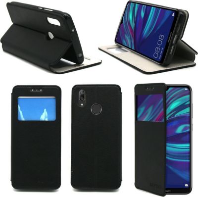 Housse XEPTIO Huawei Y7 2019 Etui noir