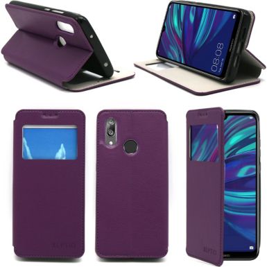 Housse XEPTIO Huawei Y7 2019 Etui violet Slim