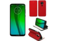 Housse XEPTIO Motorola Moto G7 Plus  Etui rouge Slim