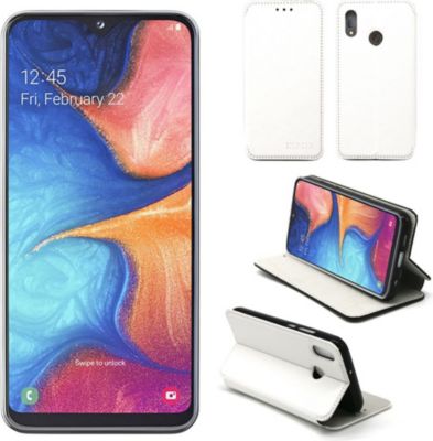 Housse XEPTIO Samsung Galaxy A20E Etui blanc Slim