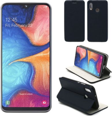 Housse XEPTIO Samsung Galaxy A20E Etui bleu Slim Housse XEPTIO Samsung Galaxy A20E Etui bleu Slim