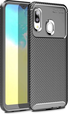 Coque XEPTIO Samsung Galaxy A20E brossée noire