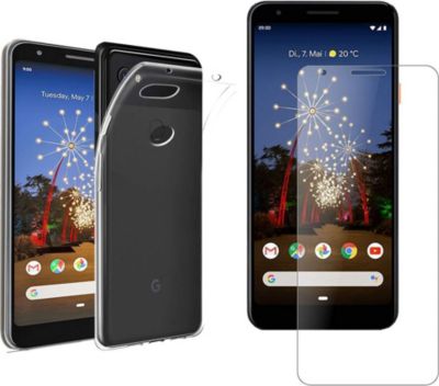 Protège écran XEPTIO Google Pixel 3A gel tpu et vitre Protège écran XEPTIO Google Pixel 3A gel tpu et vitre