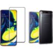 Protège écran XEPTIO Samsung Galaxy A80 gel tpu et full noir