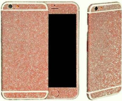 Sticker SHOT CASE Sticker IPHONE SE Paillettes ROSE SAUMON